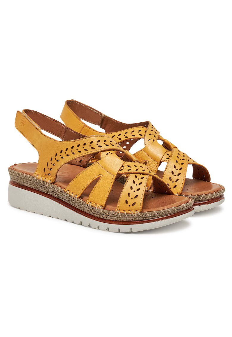 Manitu Sandale dama - Gelb 06 - piele naturala - galben