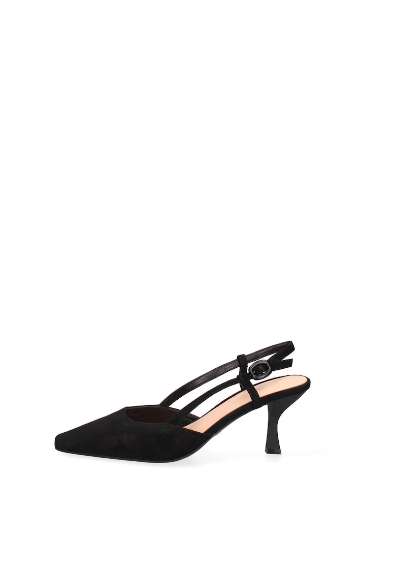 Marc Ellis Pantofi slingback din piele Valenza Chic - Negru