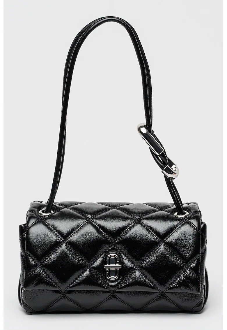 MARC JACOBS Geanta baguette de piele cu motel matlasat - Negru