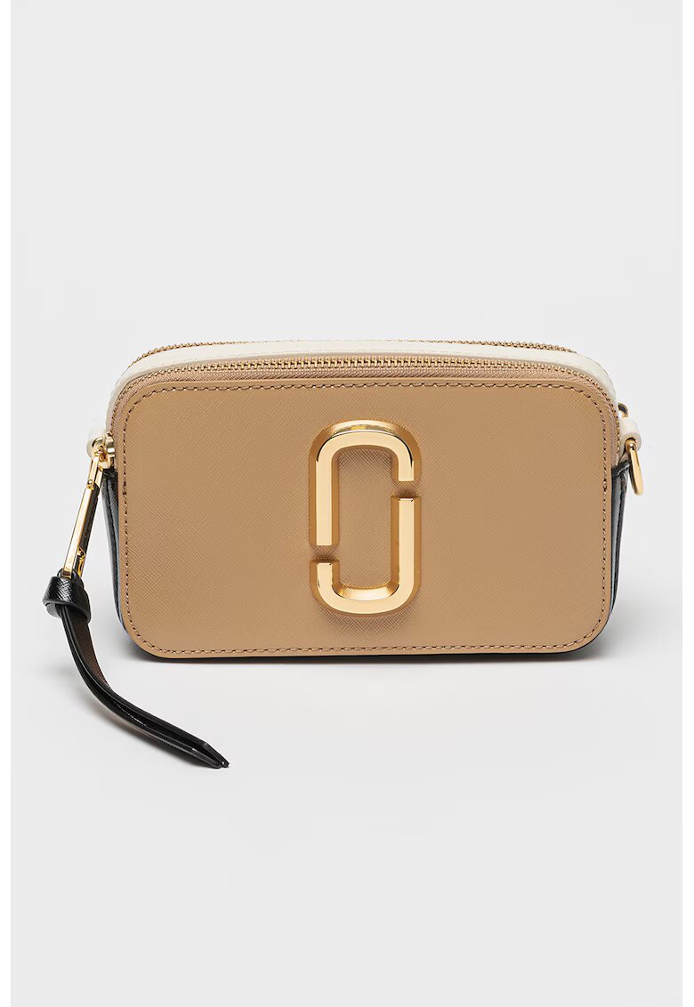 MARC JACOBS Geanta crossbody din piele The Snapshot - Maro