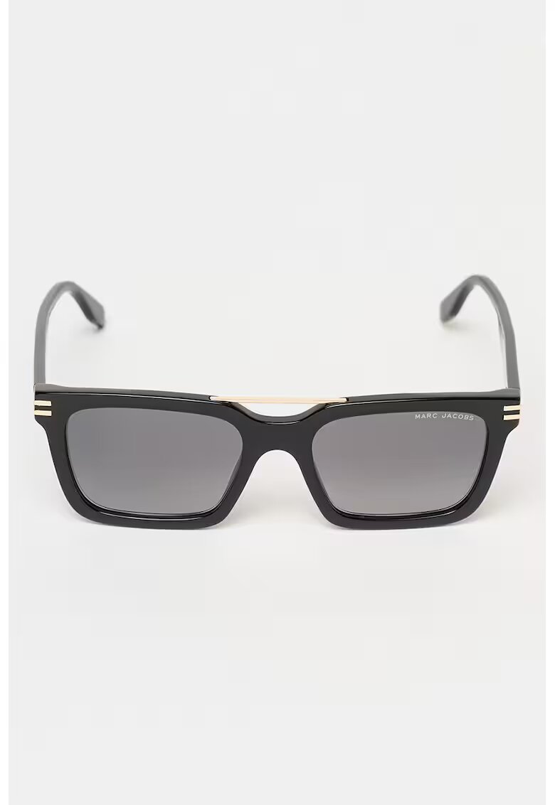 MARC JACOBS Ochelari de soare cu model dreptunghiular - Auriu/Negru