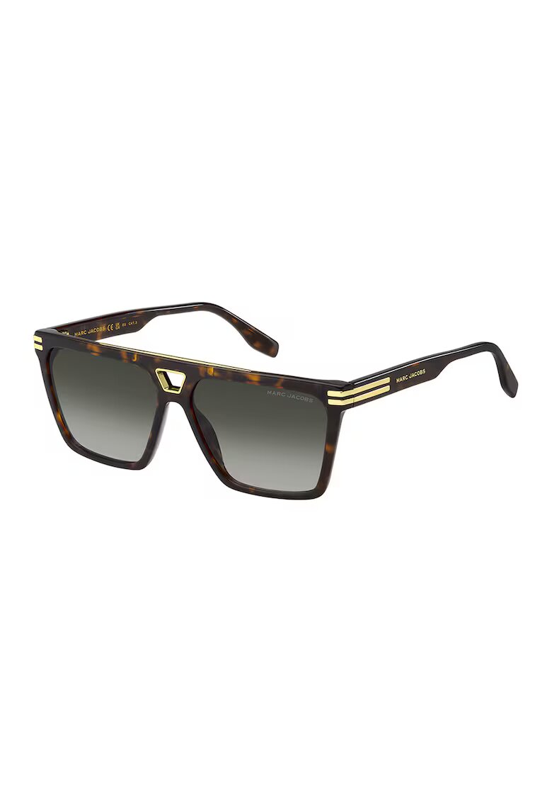 MARC JACOBS Ochelari de soare shield. - Auriu/Maro