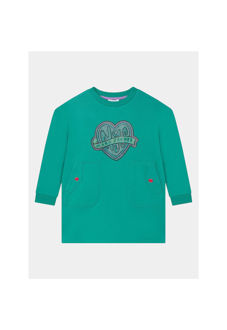 MARC JACOBS Rochie casual - Verde - Pentru fete - Maneca lunga