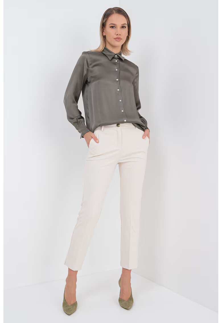 Marella Pantaloni crop slim fit eleganti - Bej