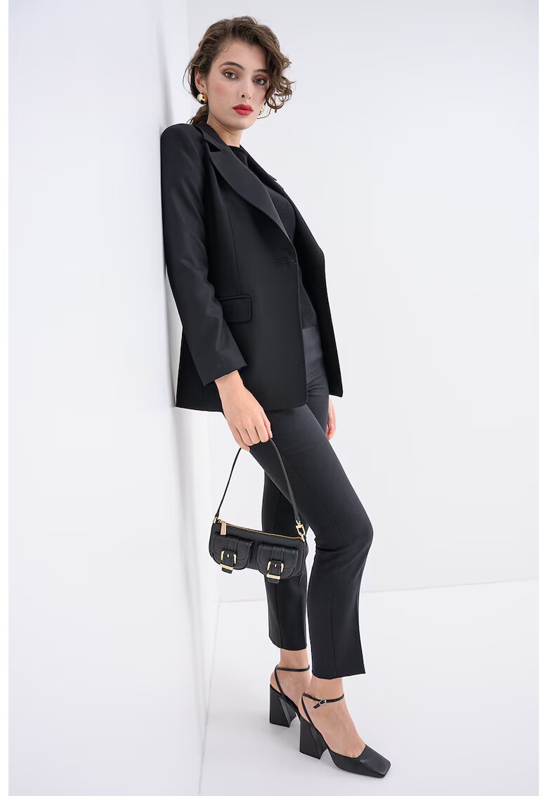 Marella Sacou slim fit din amestec de lana - Negru