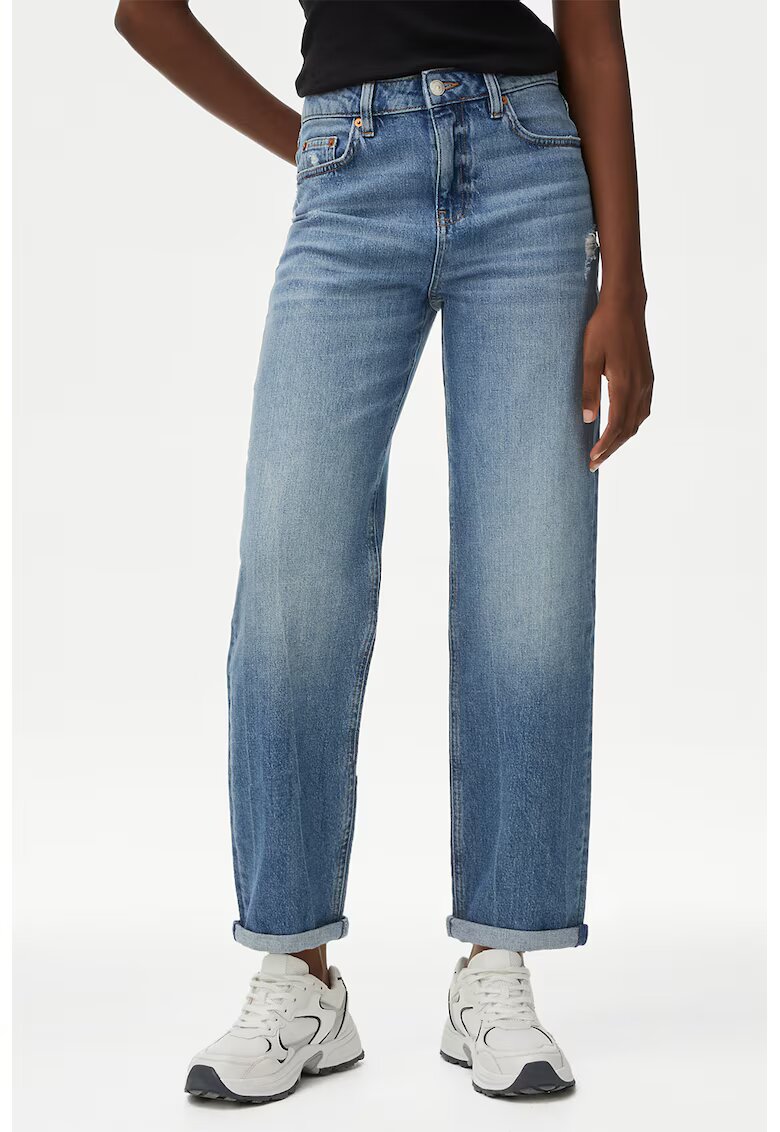 Marks  Spencer Blugi crop boyfriend - Albastru prafuit