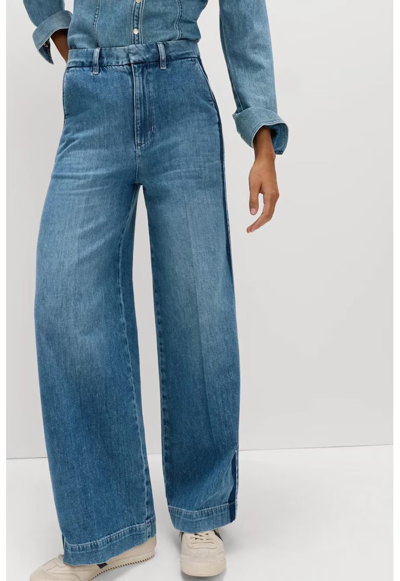 Marks  Spencer Blugi evazati cu talie inalta - Albastru deschis