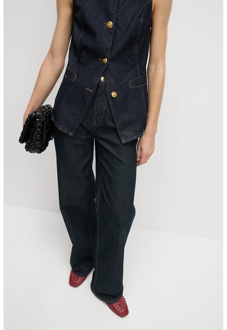 Marks  Spencer Blugi relaxed fit cu talie inalta - Albastru ultramarin