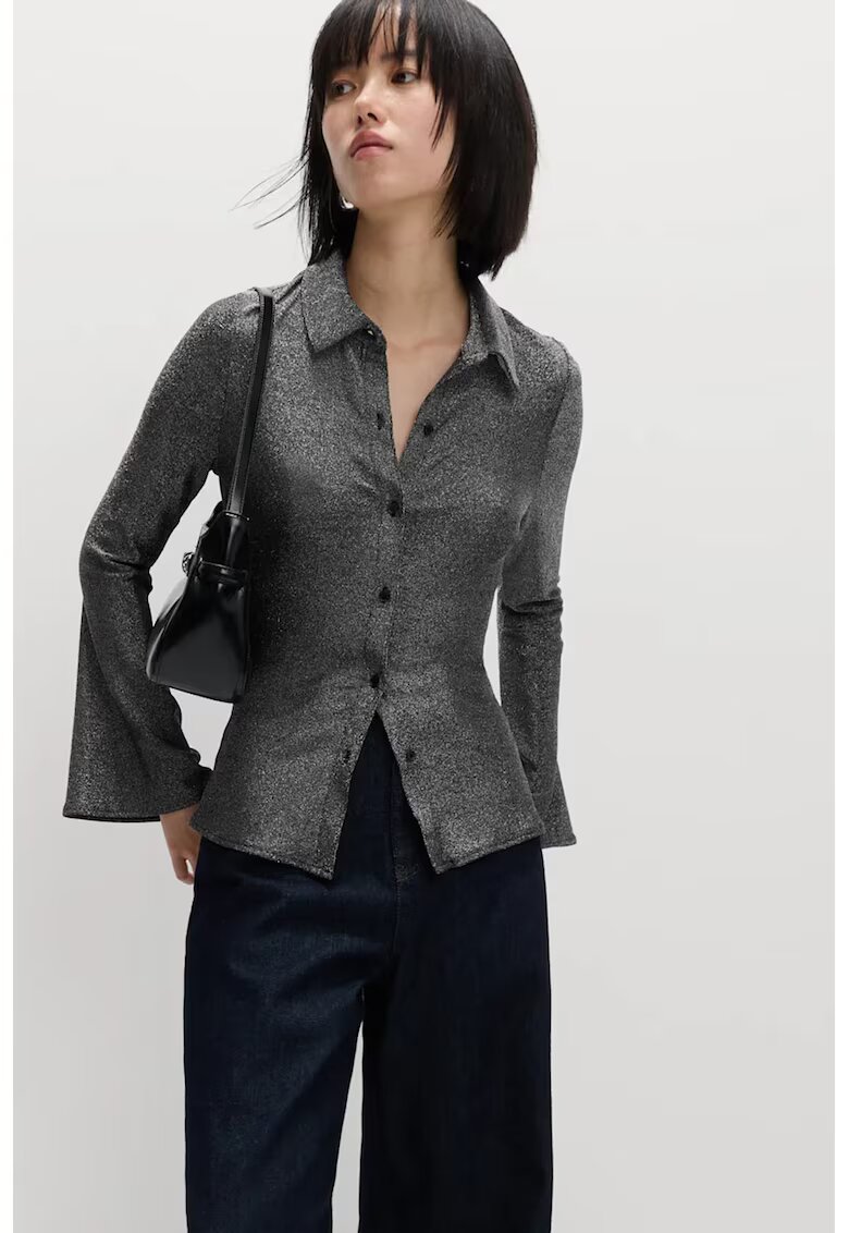 Marks  Spencer Camasa slim fit cu maneci evazate - Gri