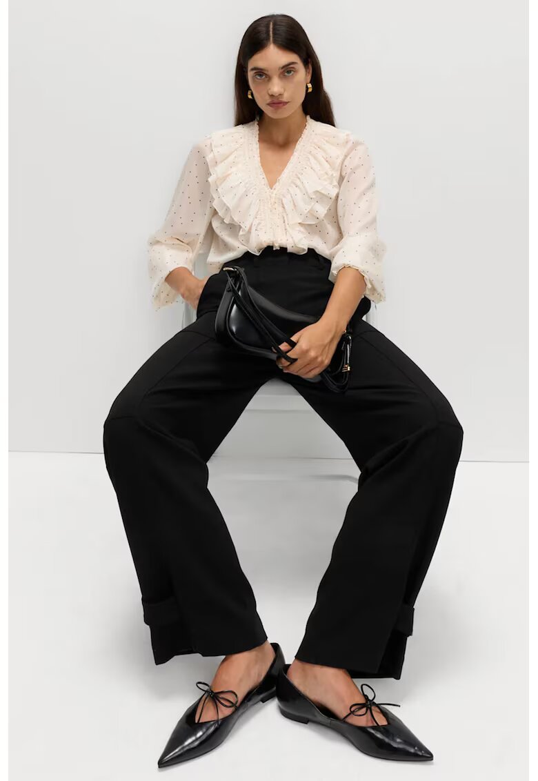Marks  Spencer Pantaloni cu croiala ampla - Negru