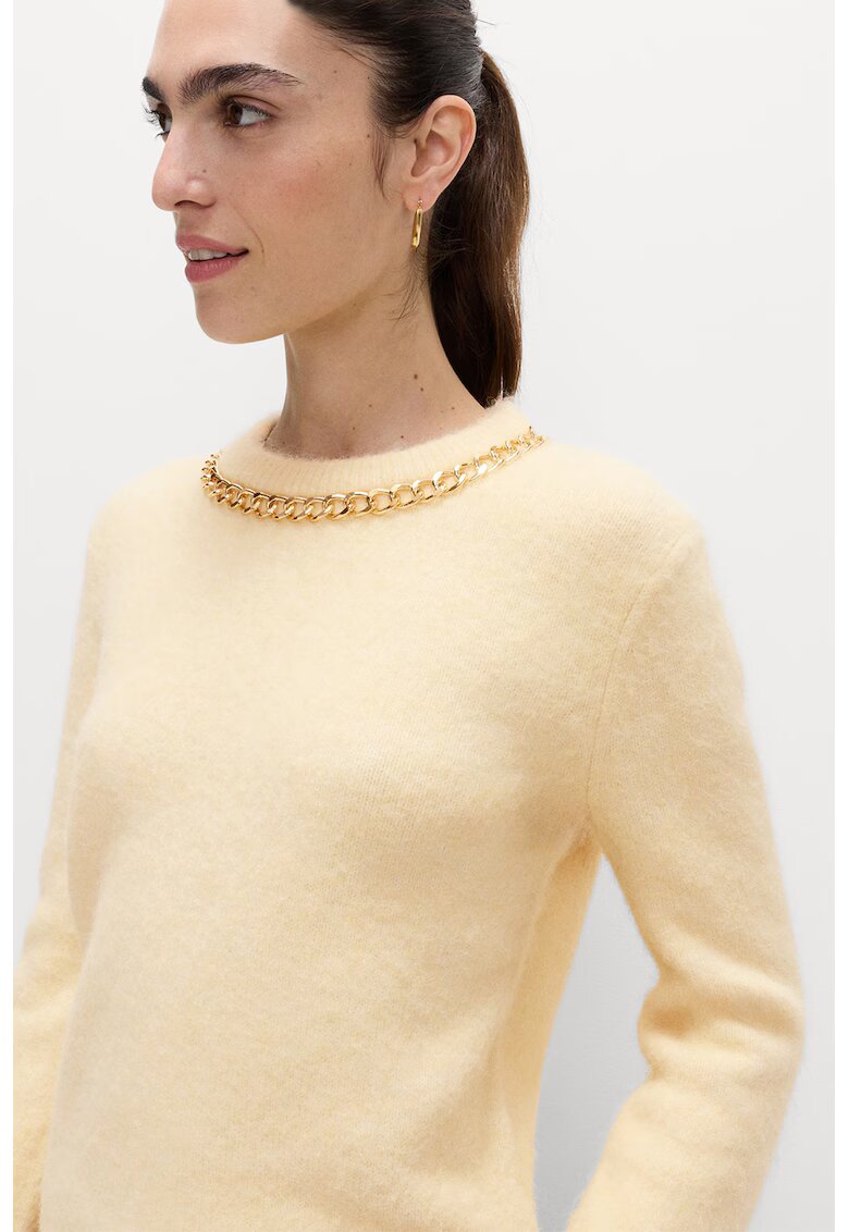 Marks  Spencer Pulover cu detaliu din lant - Galben pal