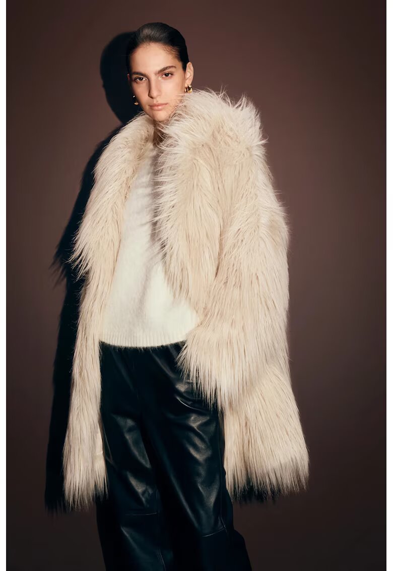 Marks  Spencer Pulover din amestec de lana - Alb fildes