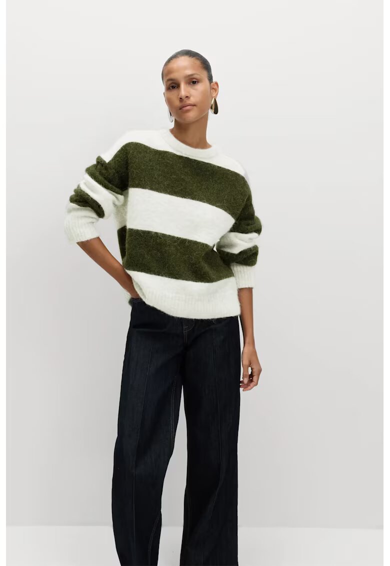 Marks  Spencer Pulover lejer - Alb/Kaki inchis