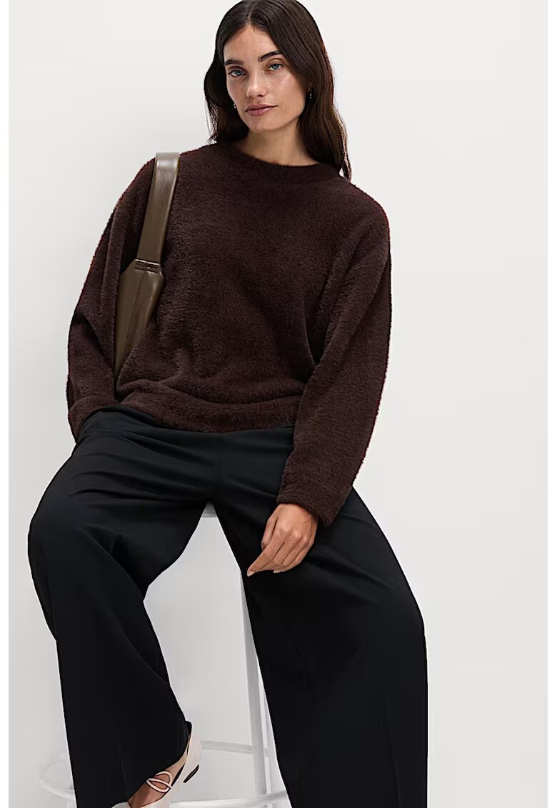 Marks  Spencer Pulover lejer cu model uni - Gri melange