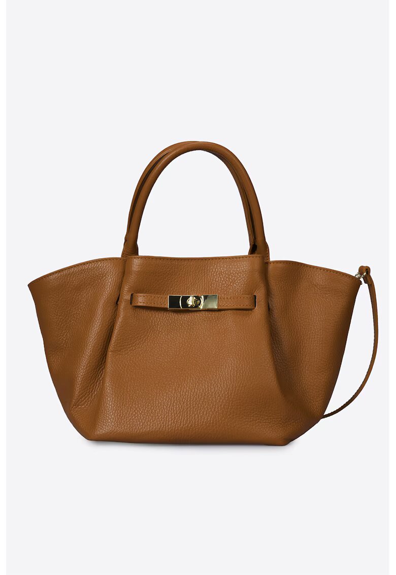 Massimo Castelli Geanta shopper din piele - Maro