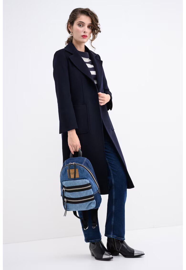 Max&Co. Haina de lana cu un cordon Runaway - Bleumarin