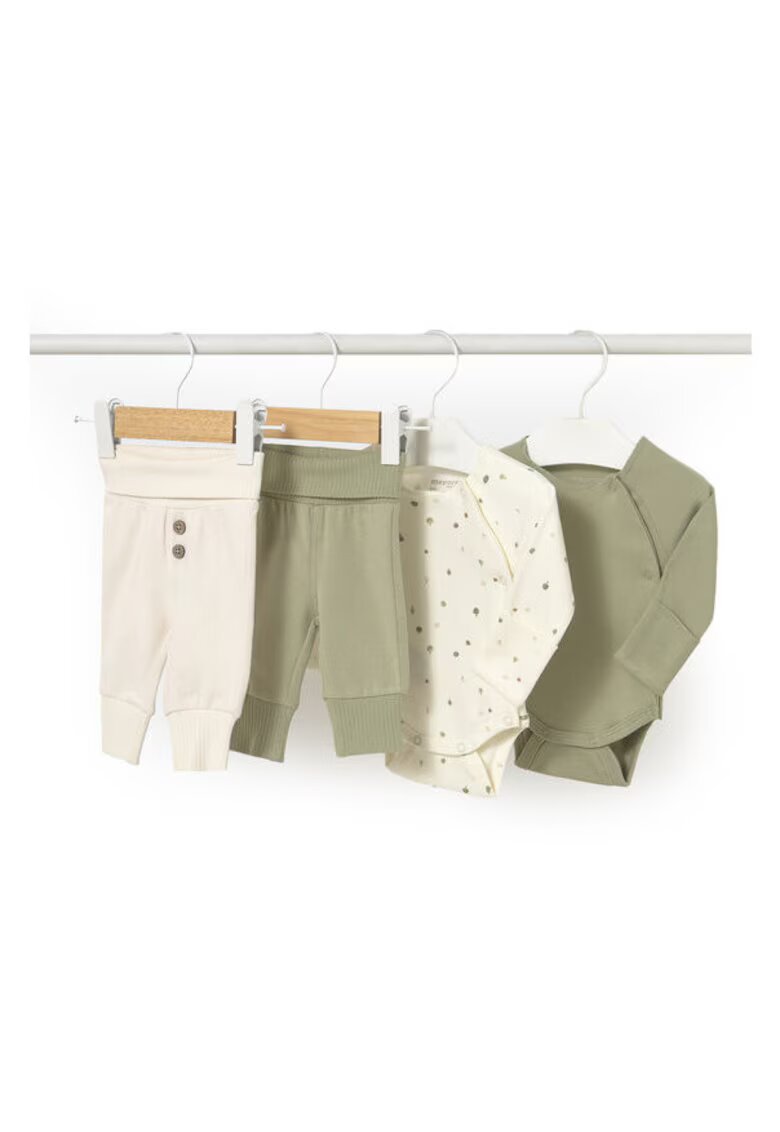 Mayoral Compleu copii unisex - verde/crem