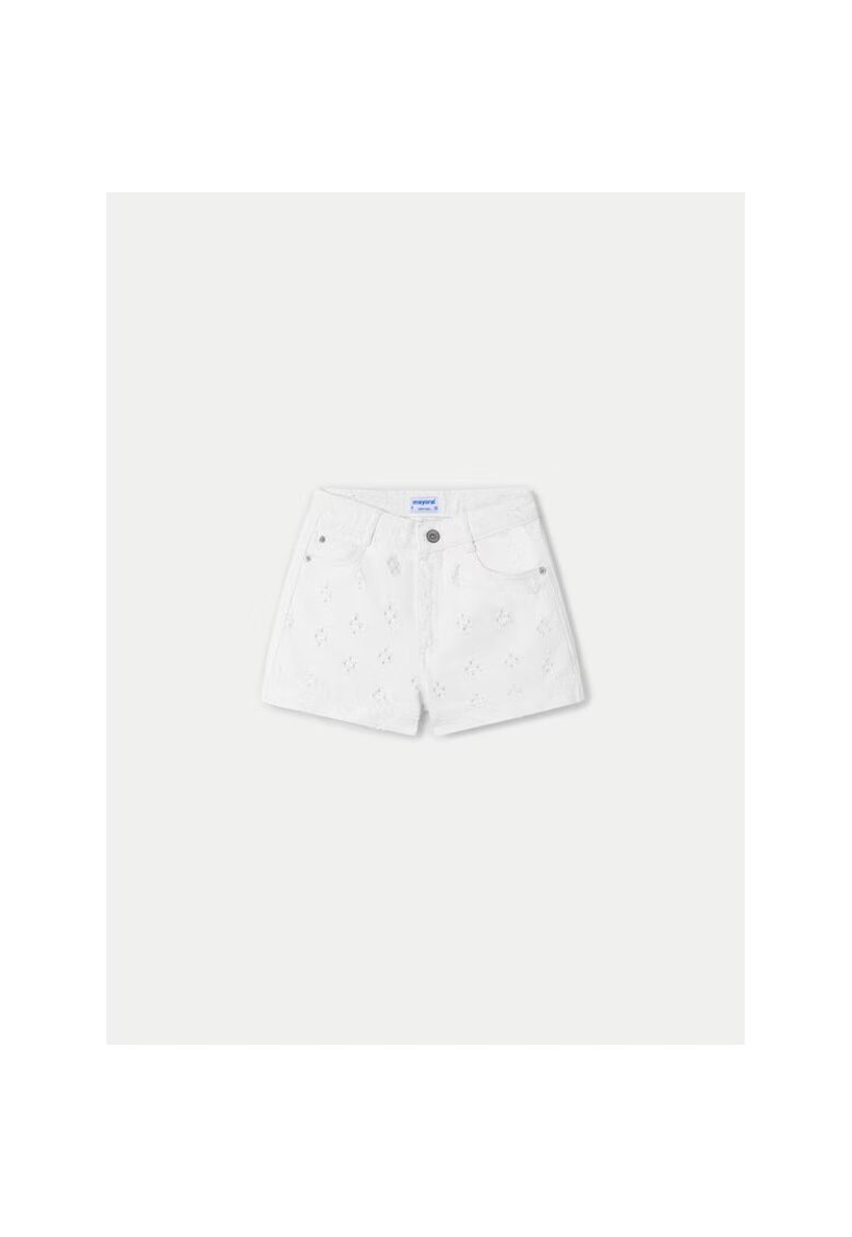 Mayoral Pantaloni copii - 141508 - Alb - Bumbac