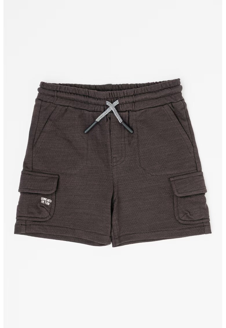 Mayoral Pantaloni scurti cu snur si buzunare cu clapa - Gri inchis