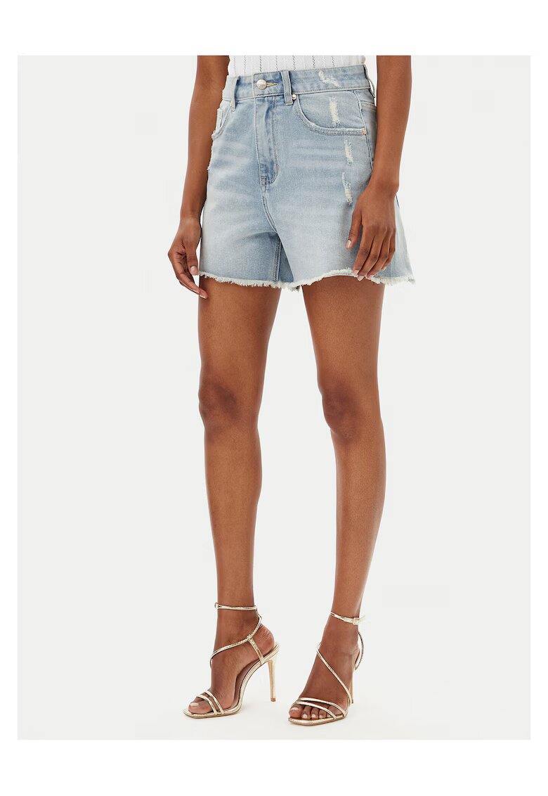 Met Pantaloni scurti din denim - albastru
