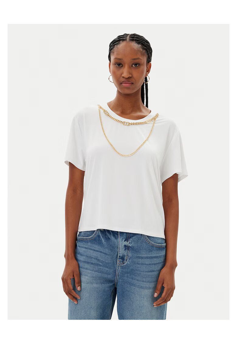 Met Tricou dama - Alb