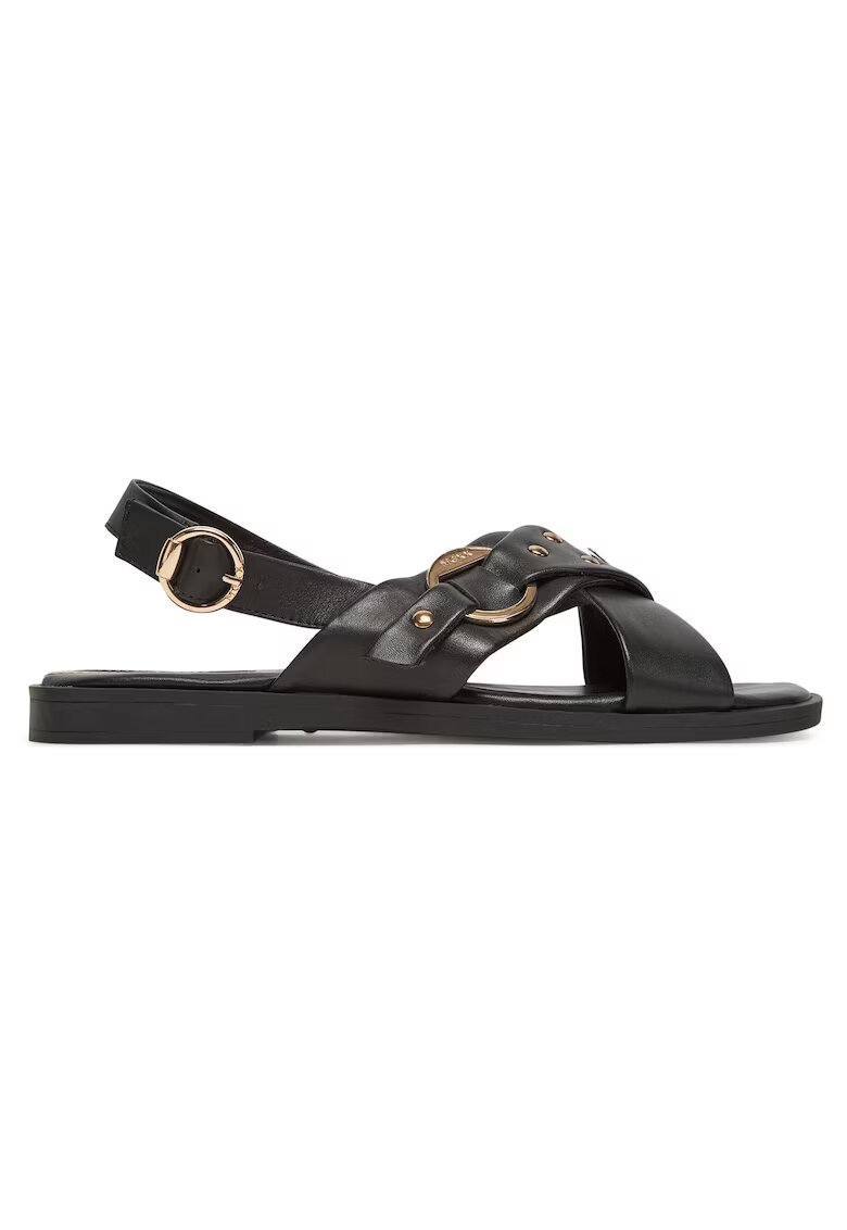 Mexx Sandale dama - MX/025C-EST - piele naturala - Auriu/Negru