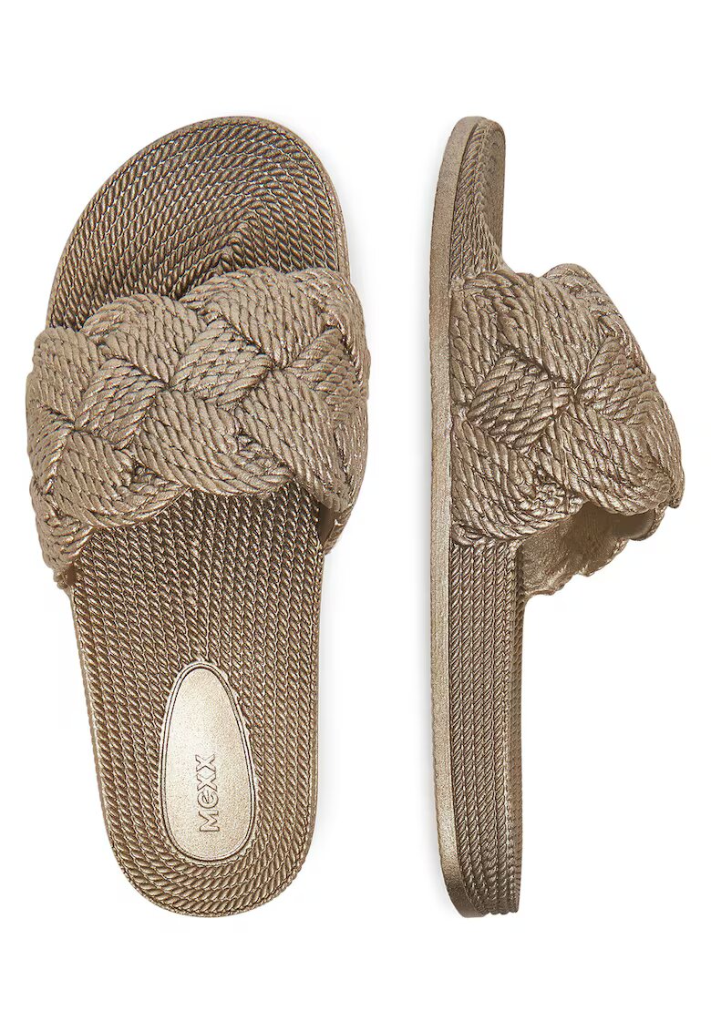 Mexx Slapi dama - auriu - tesatura -