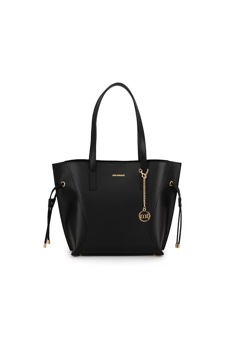 Mia Tomazzi Geanta shopper de piele - Negru