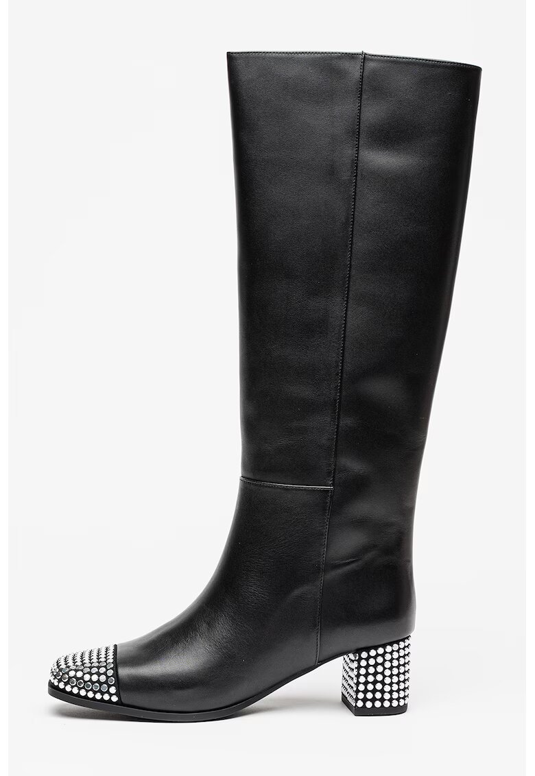 Michael Kors Cizme din piele Matilda flex - Negru