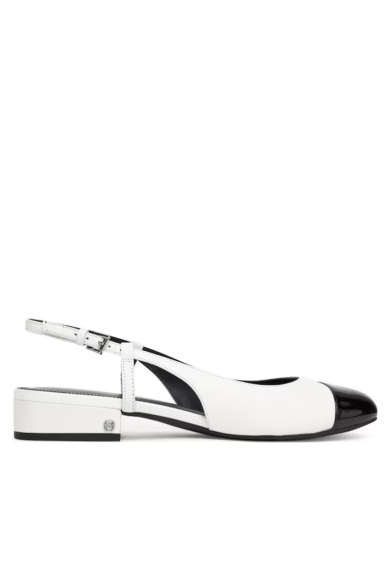 MICHAEL Michael Kors Balerini dama - piele naturala - alb/negru