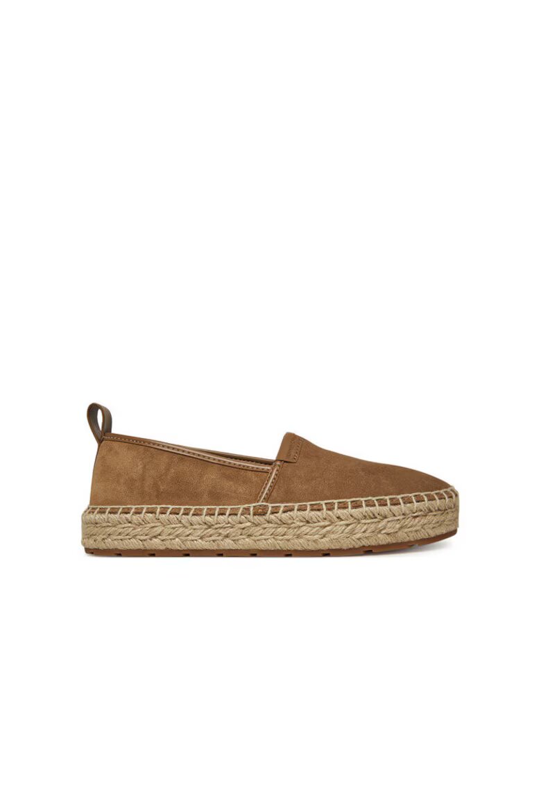 MICHAEL Michael Kors Espadrile unisex - piele naturala - maro