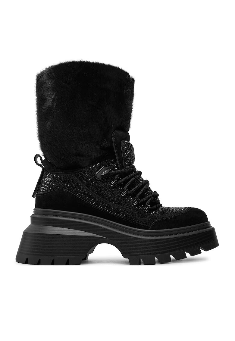 MICHAEL Michael Kors Ghete dama Michael Kors piele naturala - Negru