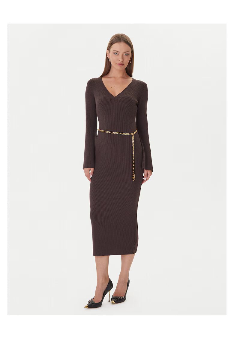 MICHAEL Michael Kors Rochie tricotata de dama maro - tricot