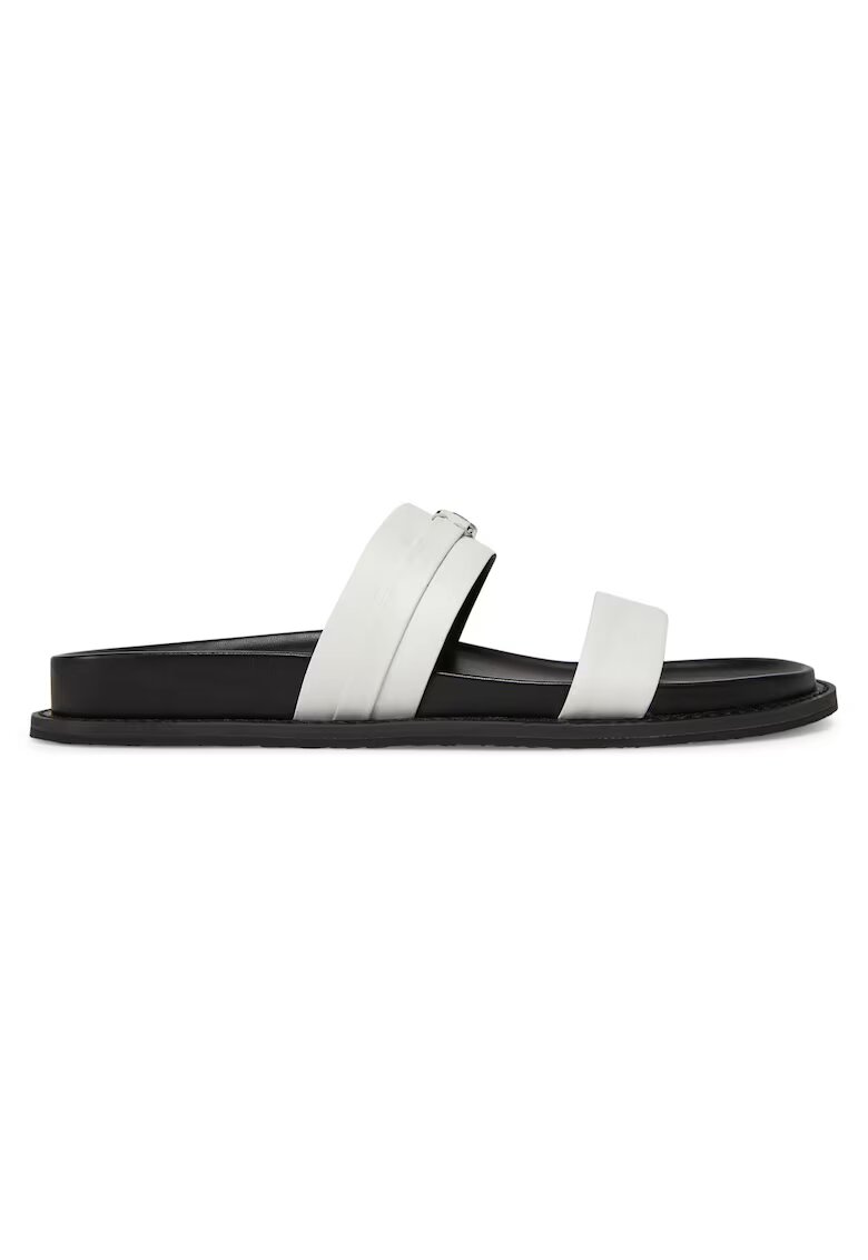 MICHAEL Michael Kors Slapi dama - Optic White - piele naturala - model Mandy Flat Sandal
