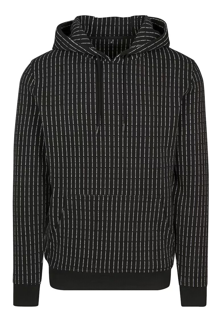 Mister tee Hanorac unisex din amestec de bumbac cu model text - Negru