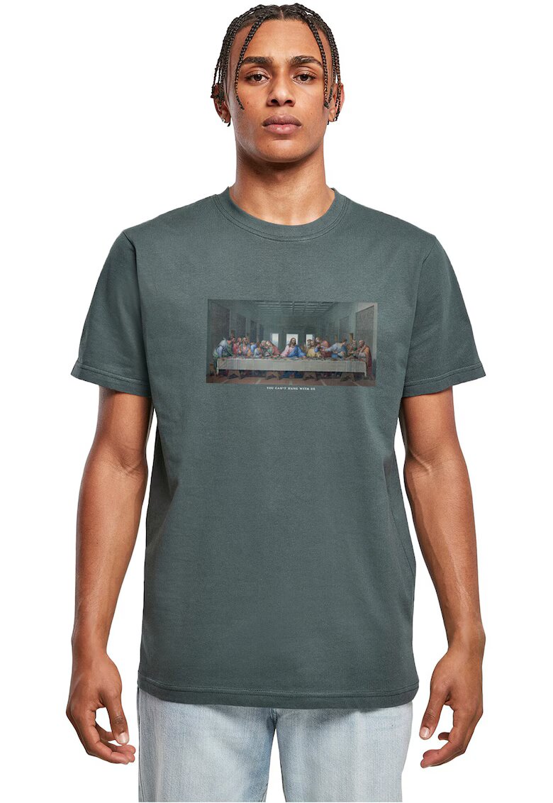 Mister tee Tricou de bumbac cu imprimeu foto - Verde feriga