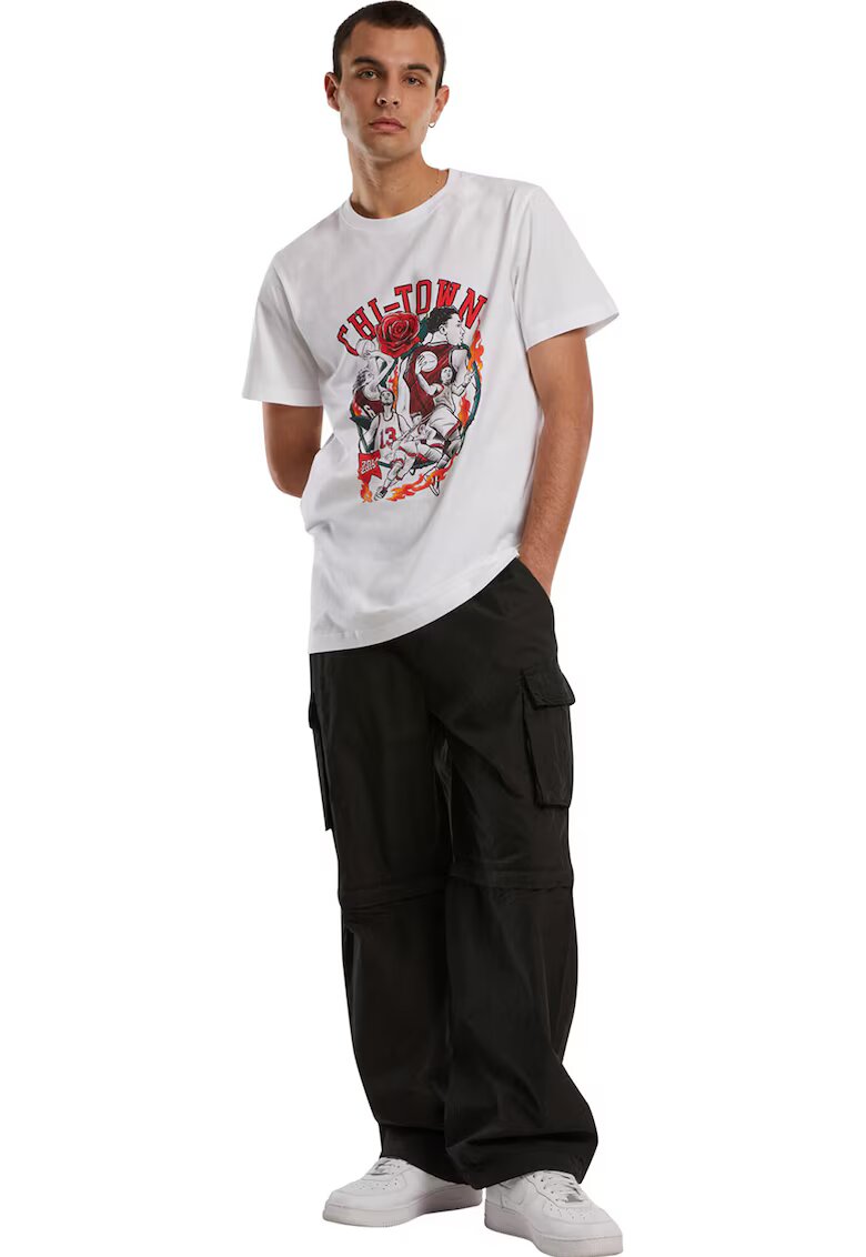 Mister tee Tricou din bumbac cu imprimeu - Alb