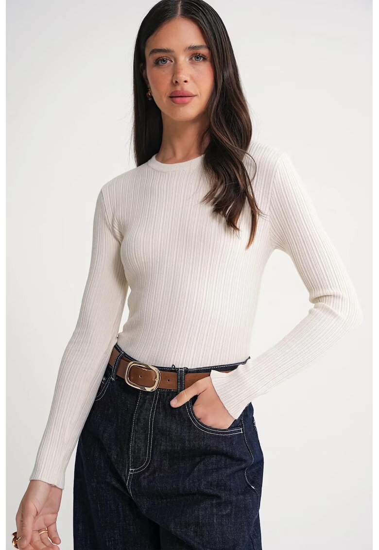 Mixray Bluze dama - top mulat - texturat - natural - jerseu