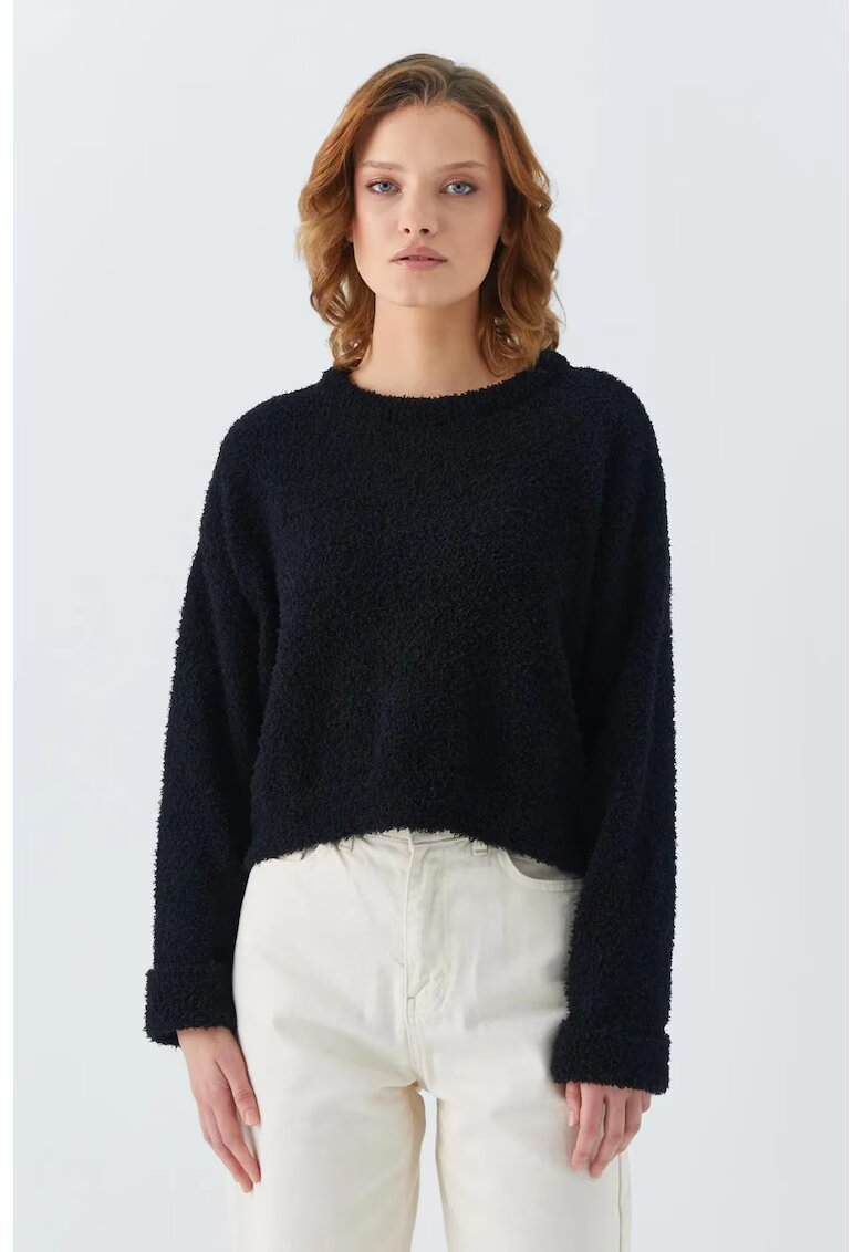 Mixray Pulover dama - Negru - Tricot -