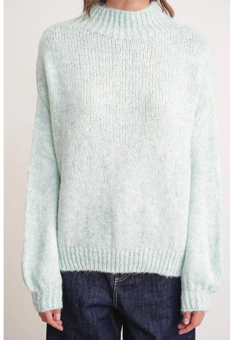 Mixray Pulover dama - Verde menta - Tricot -