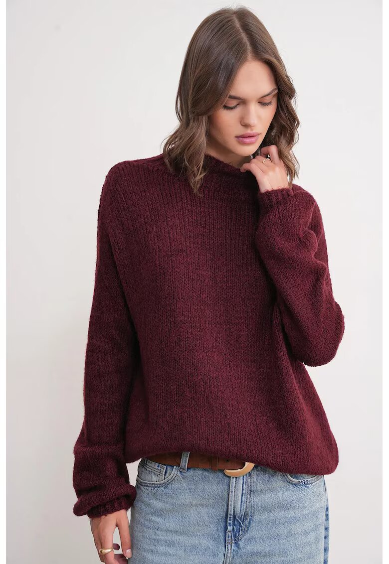 Mixray Pulover dama - Visiniu - Tricot -