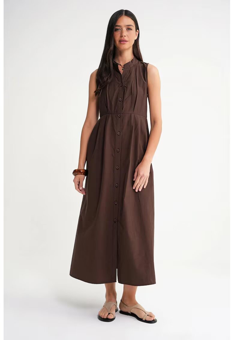 Mixray Rochie Maxi HiCCUP Guler Tippet - maro - textil