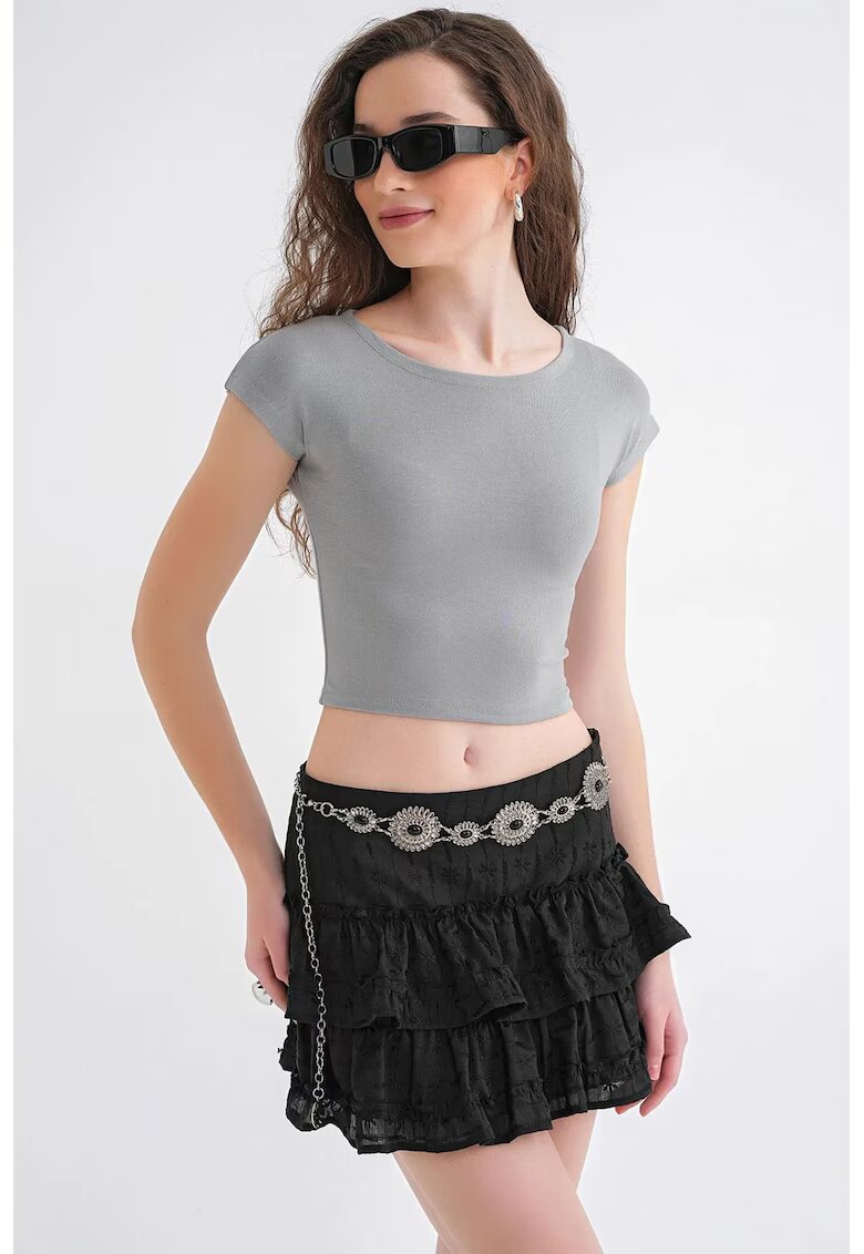 Mixray Tricou dama gri