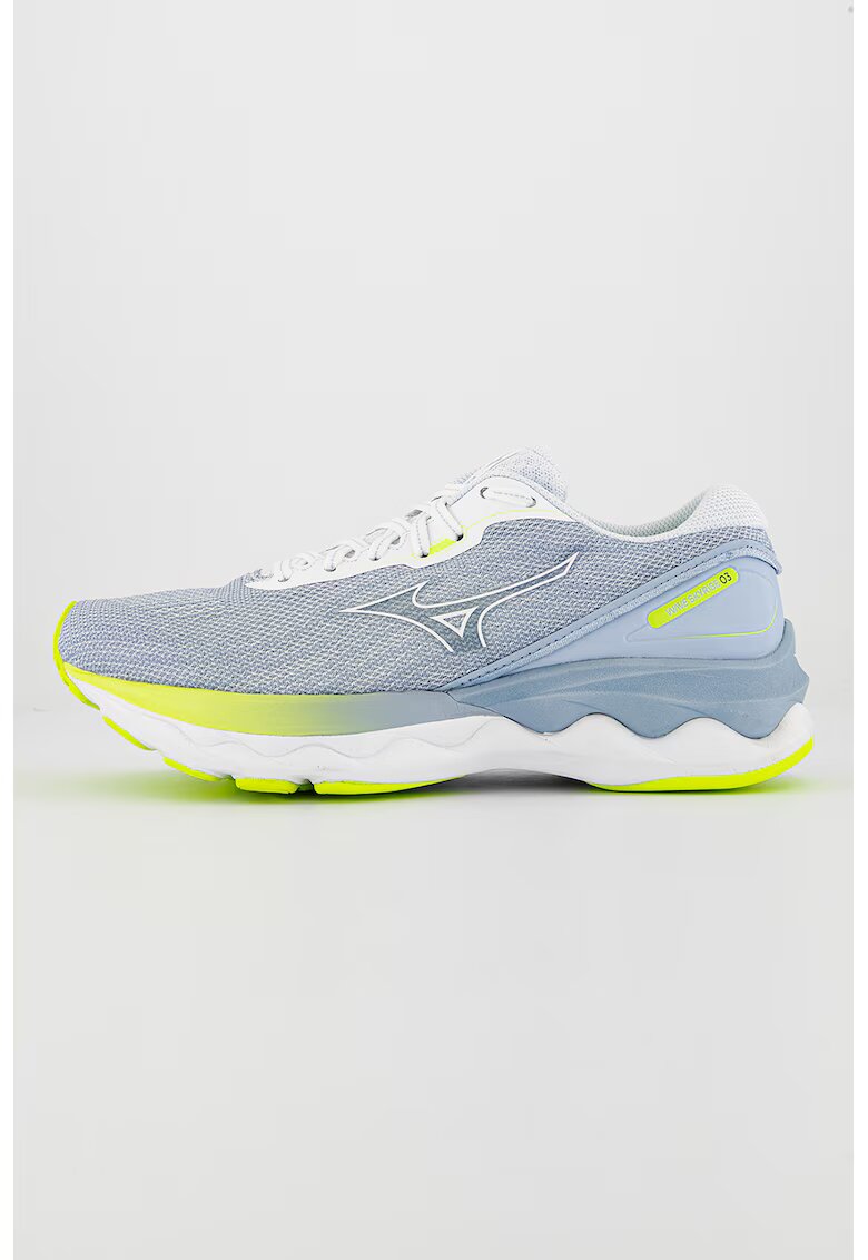 Mizuno Pantofi cu detalii logo - pentru alergare Wave Skyrise - Albastru prafuit/Alb murdar