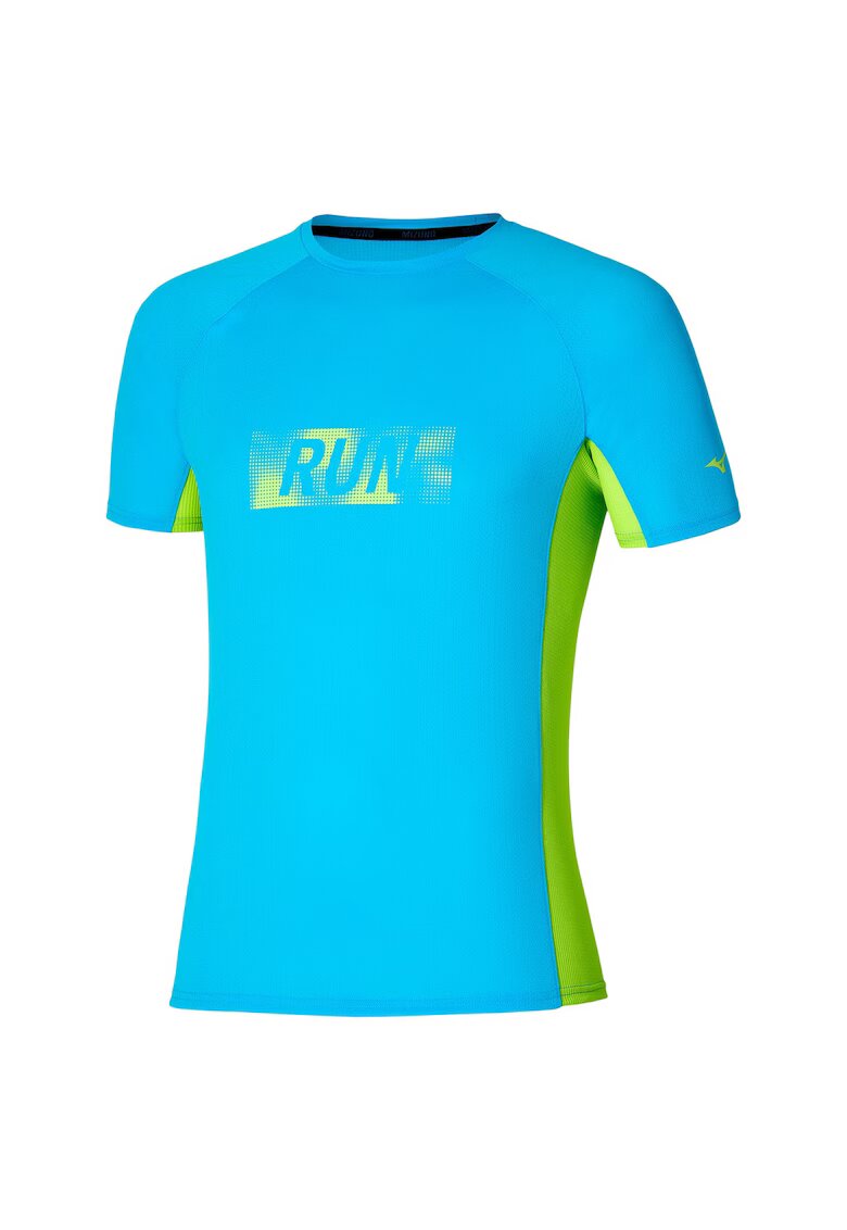 Mizuno Tricou alergare barbati DryAeroFlow Graphic SS 2024 - Albastru