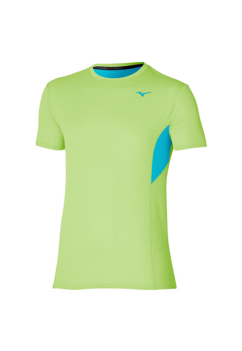 Mizuno Tricou alergare barbati DryAeroFlow SS 2024 - Verde lime