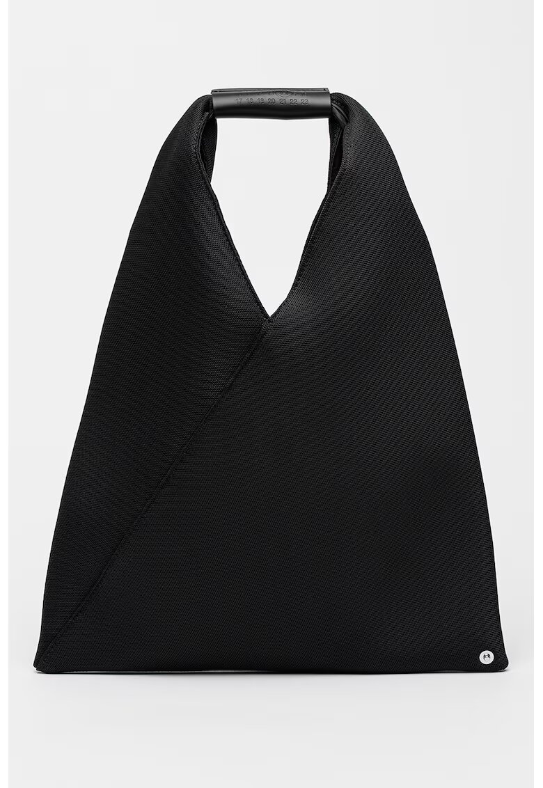 MM6 MAISON MARGIELA Geanta din material textil cu maner si capse - Negru