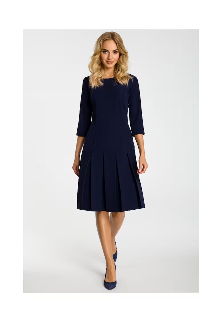 MOE Rochie dama - Poliester / Viscoza - Bleumarin inchis