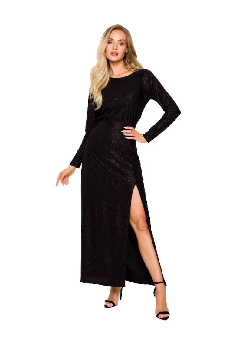 MOE Rochie maxi cu maneca lunga -
