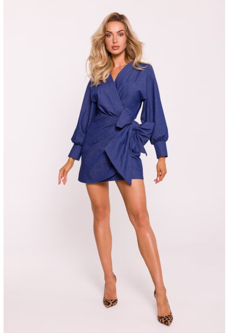 MOE Rochie mini suprapusa cu legatura pe lateral -
